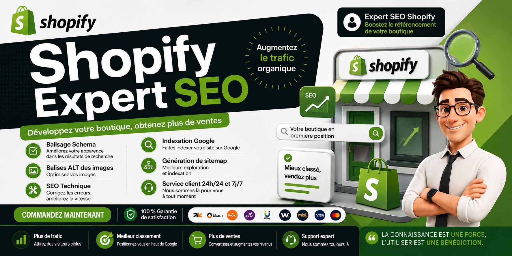Shopify SEO Expert Pro — Service Complet d’Optimisation Shopify