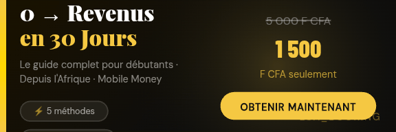 0 → Revenus en 30 Jours : Le Guide Complet pour Débutants