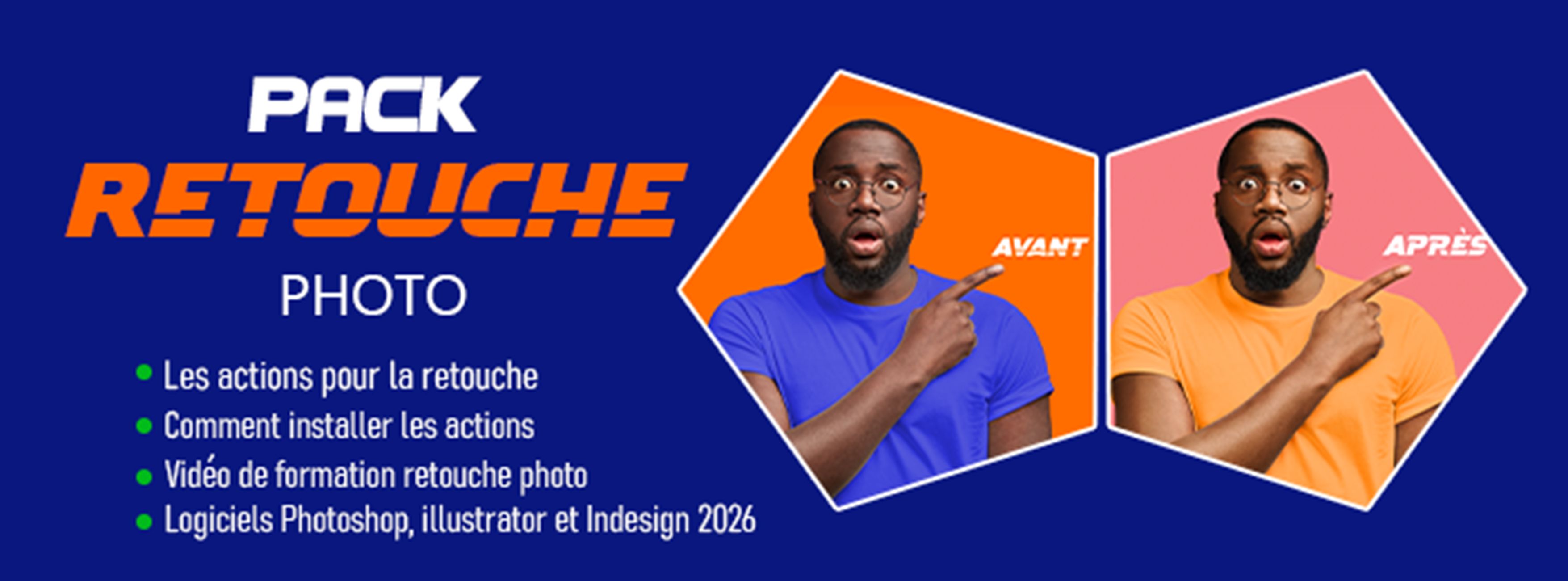 MASTERCLASS RETOUCHE PRO - ACTIONS PHOTOSHOP + TUTORIELS VIDEO