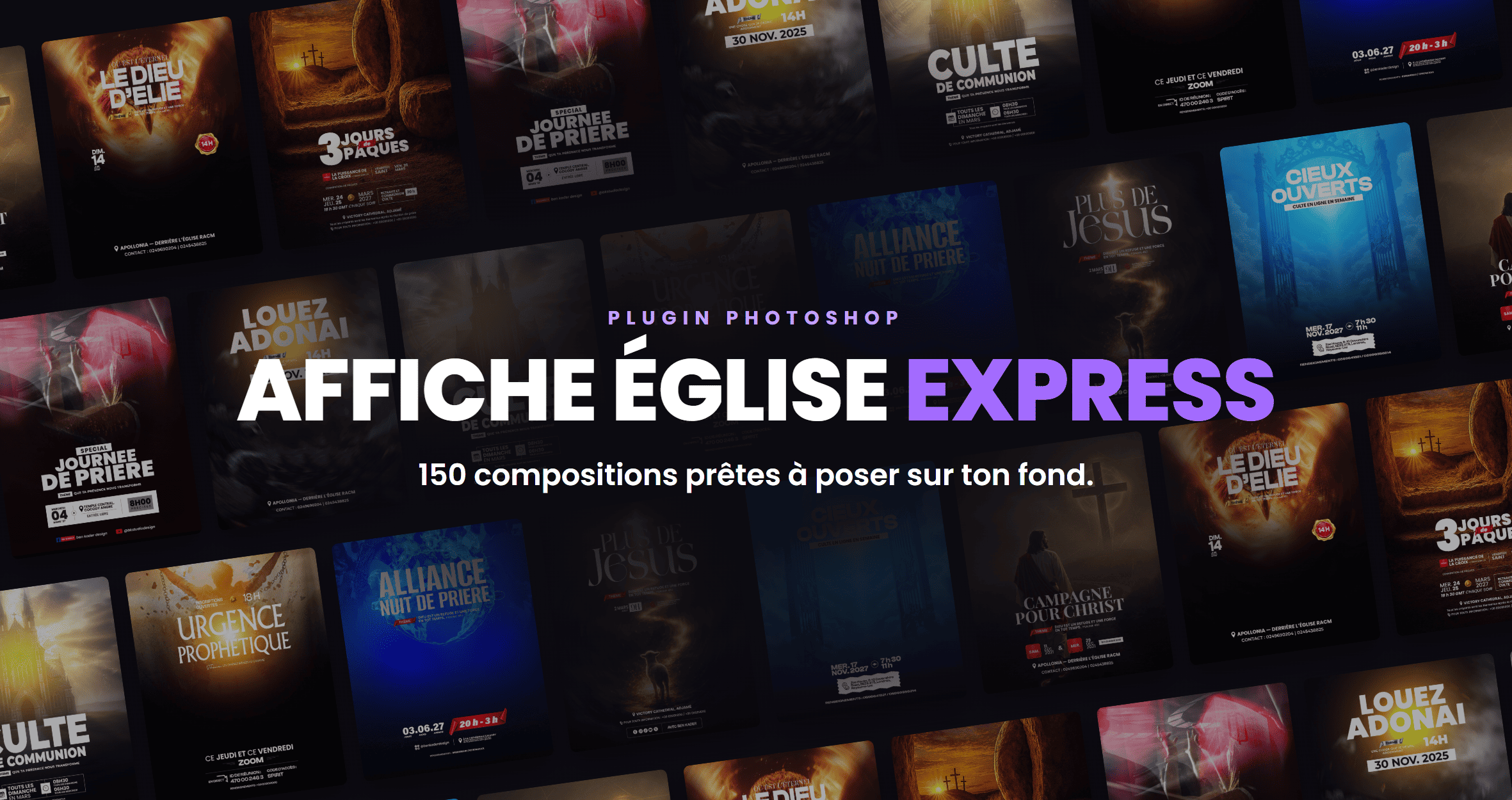 Affiche Église Express – 150 compositions