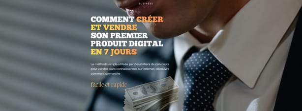comment creer et vendre son premier produit digital en 7 jours