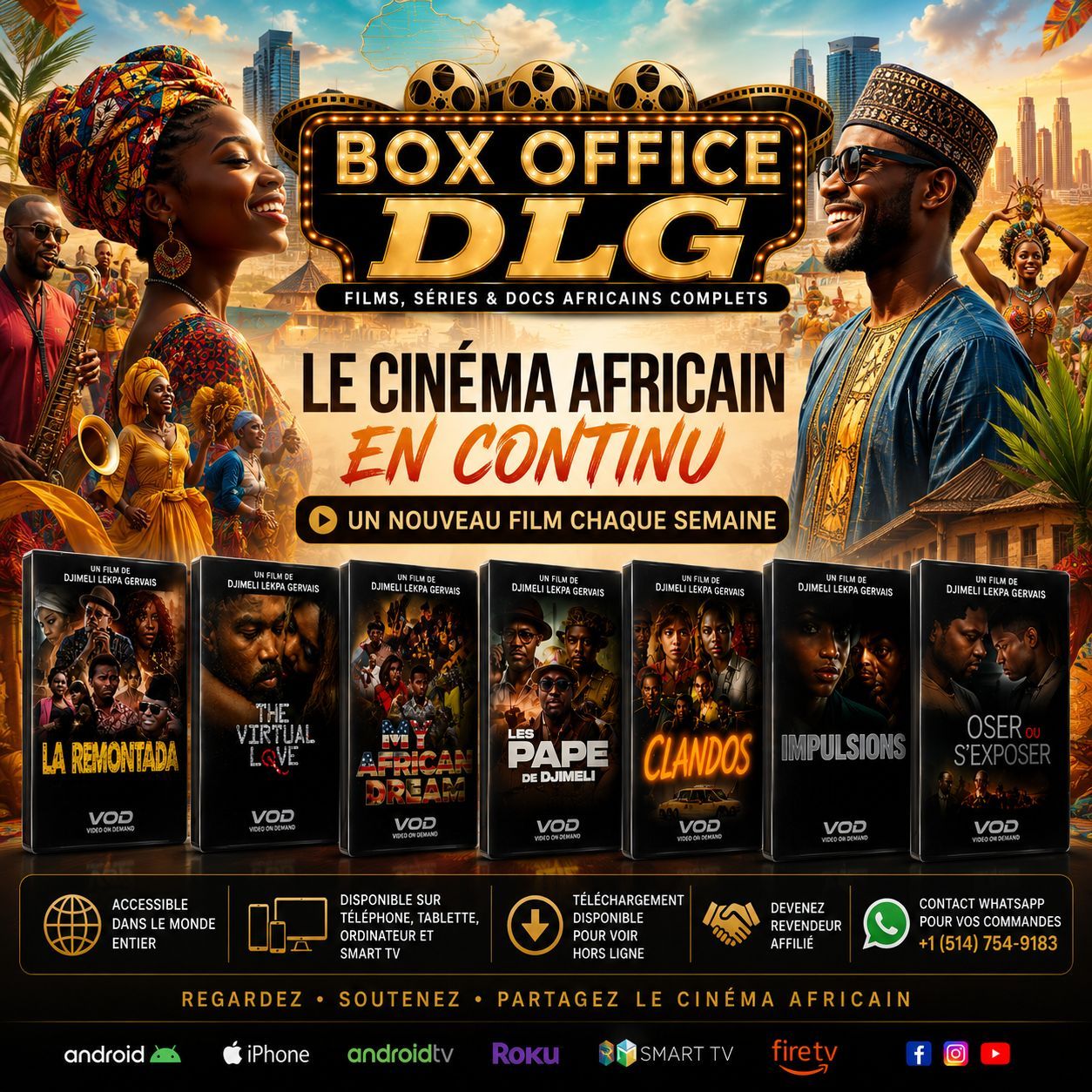 Les Grands Succès du  Cameroun PREMIUM - Best Cameroonian Films & series à visionner sur numiaa.ca