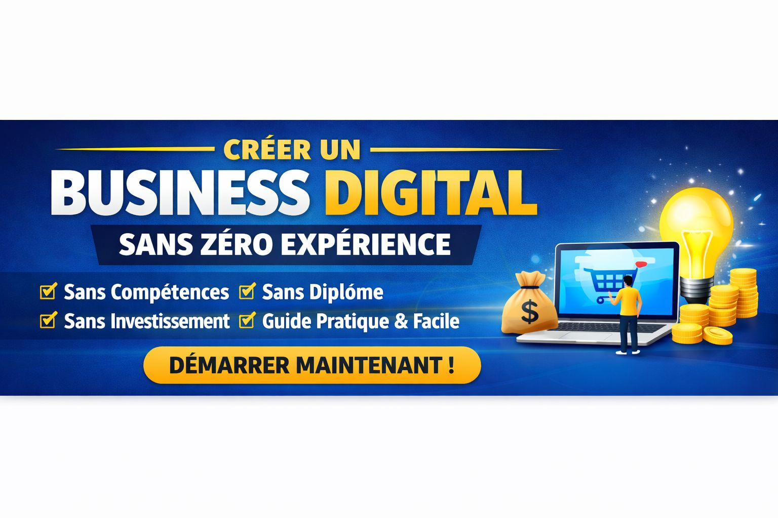 Créer un business digital sans zéro expérience