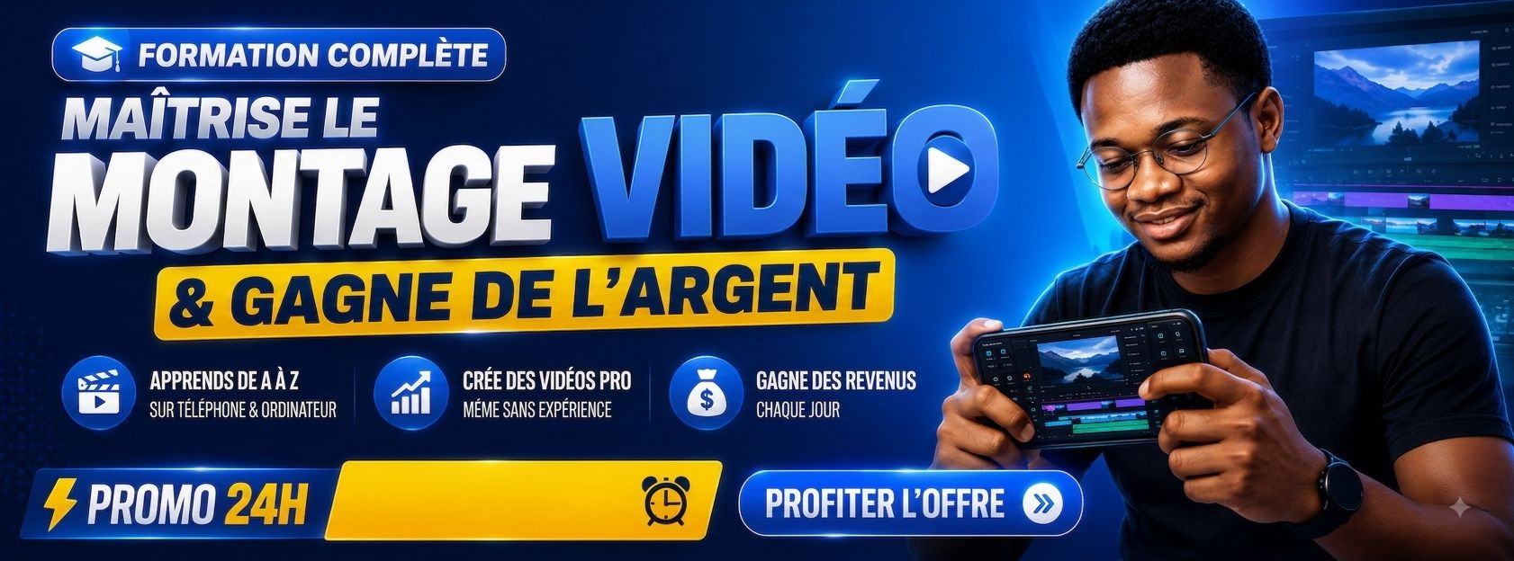 MAÎTRISER LE MONTAGE VIDÉO ET GAGNER DE L'ARGENT