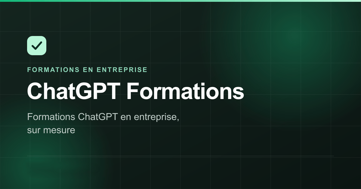 Formation ChatGPT pour Professionnels