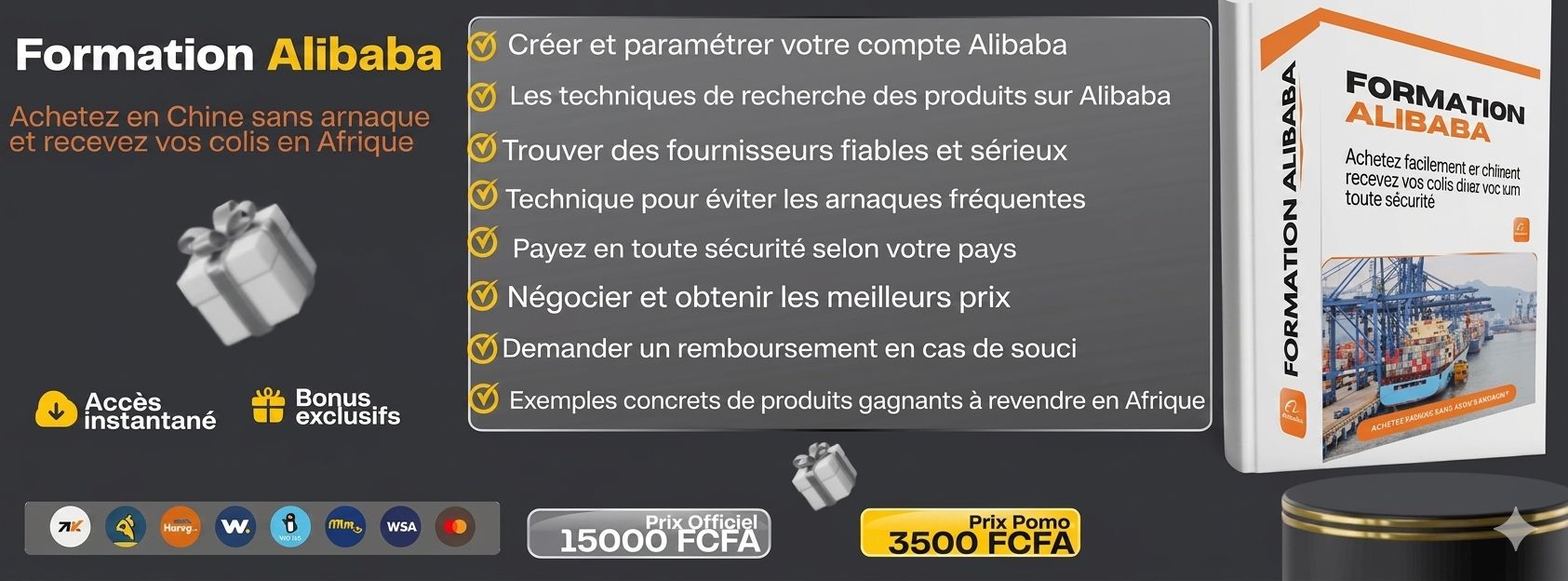Formation Alibaba - Acheter en Chine sans arnaque et recevez vos colis en Afrique