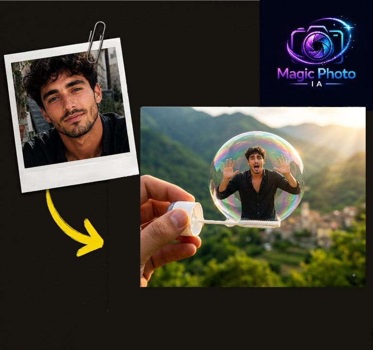 PHOTO DANS BULLE DE SAVON