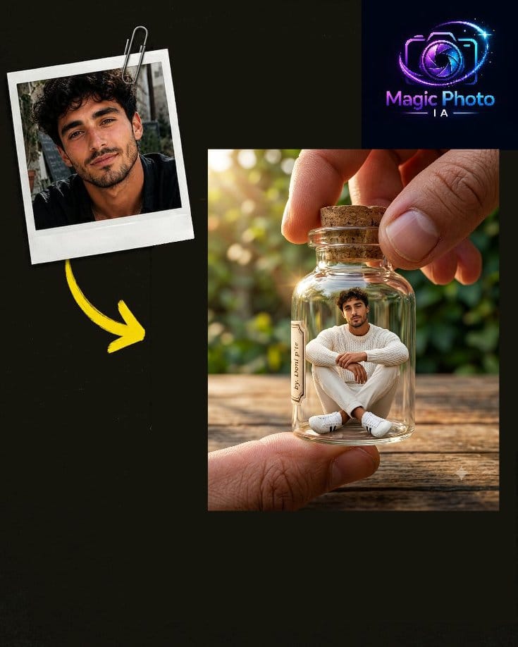 PHOTO DANS UN FLACON