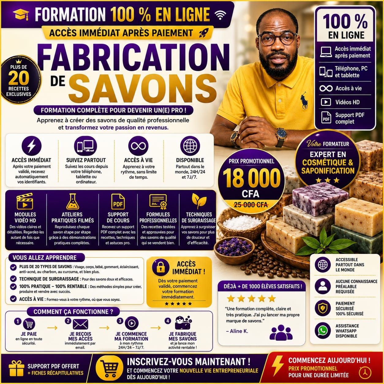 Devenez expert en fabrication de savon: Formation professionnelle.