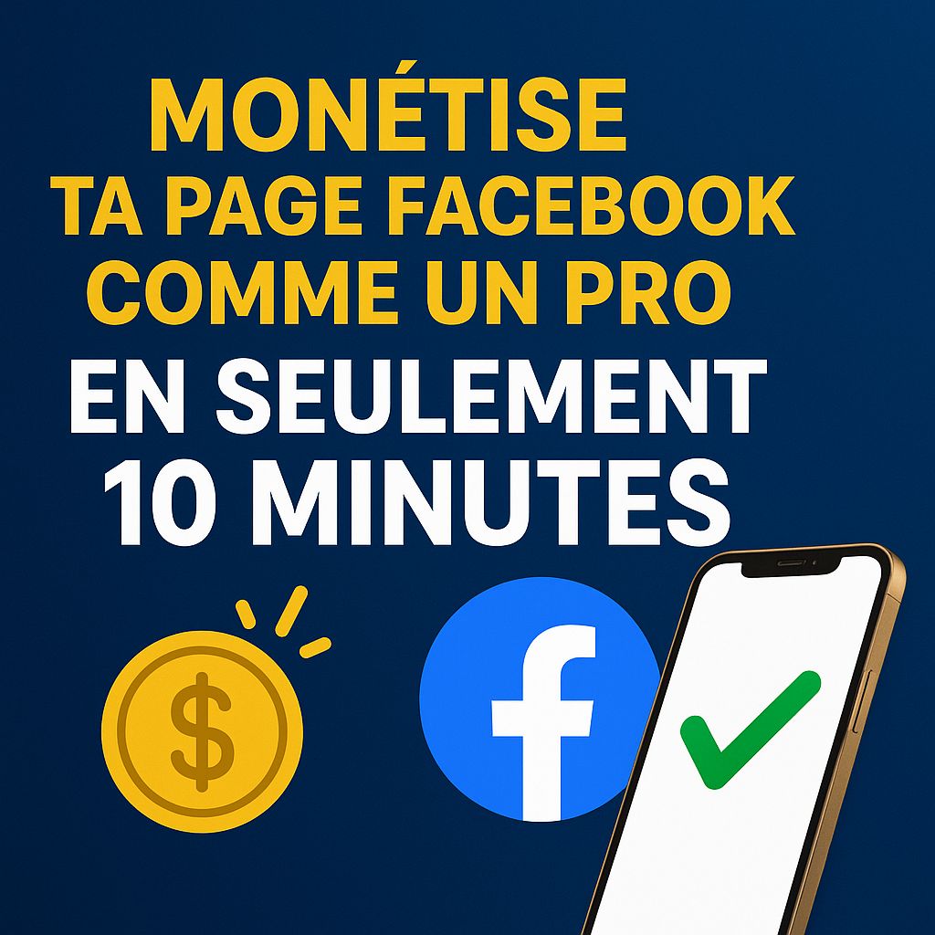 Monétise ta Page Facebook comme un Pro – en seulement 10 minutes