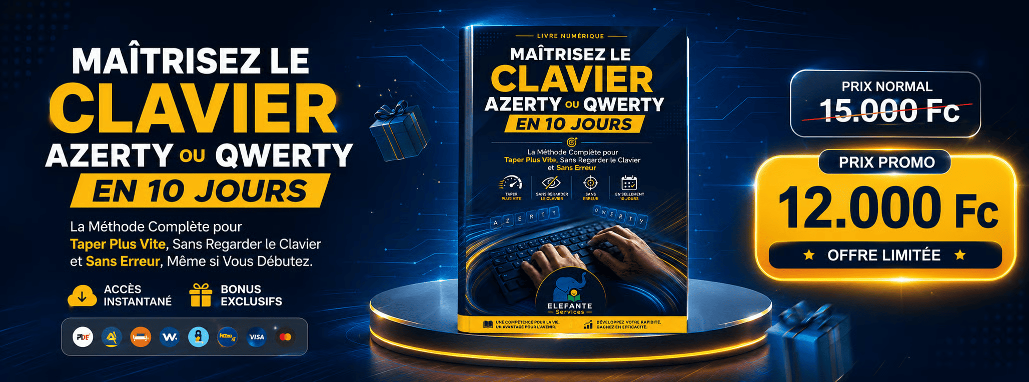 Maîtrisez le Clavier AZERTY ou QWERTY en 10 Jours, Même si Vous Débutez