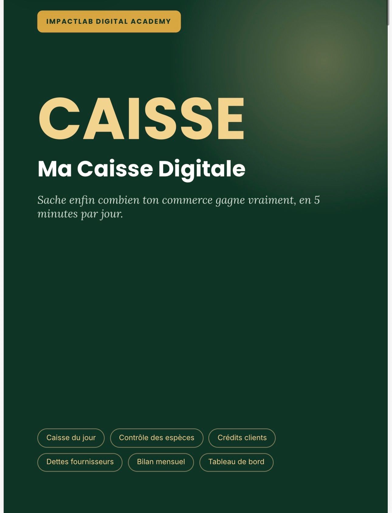 Ma Caisse Digitale : sache enfin combien ton commerce gagne vraiment