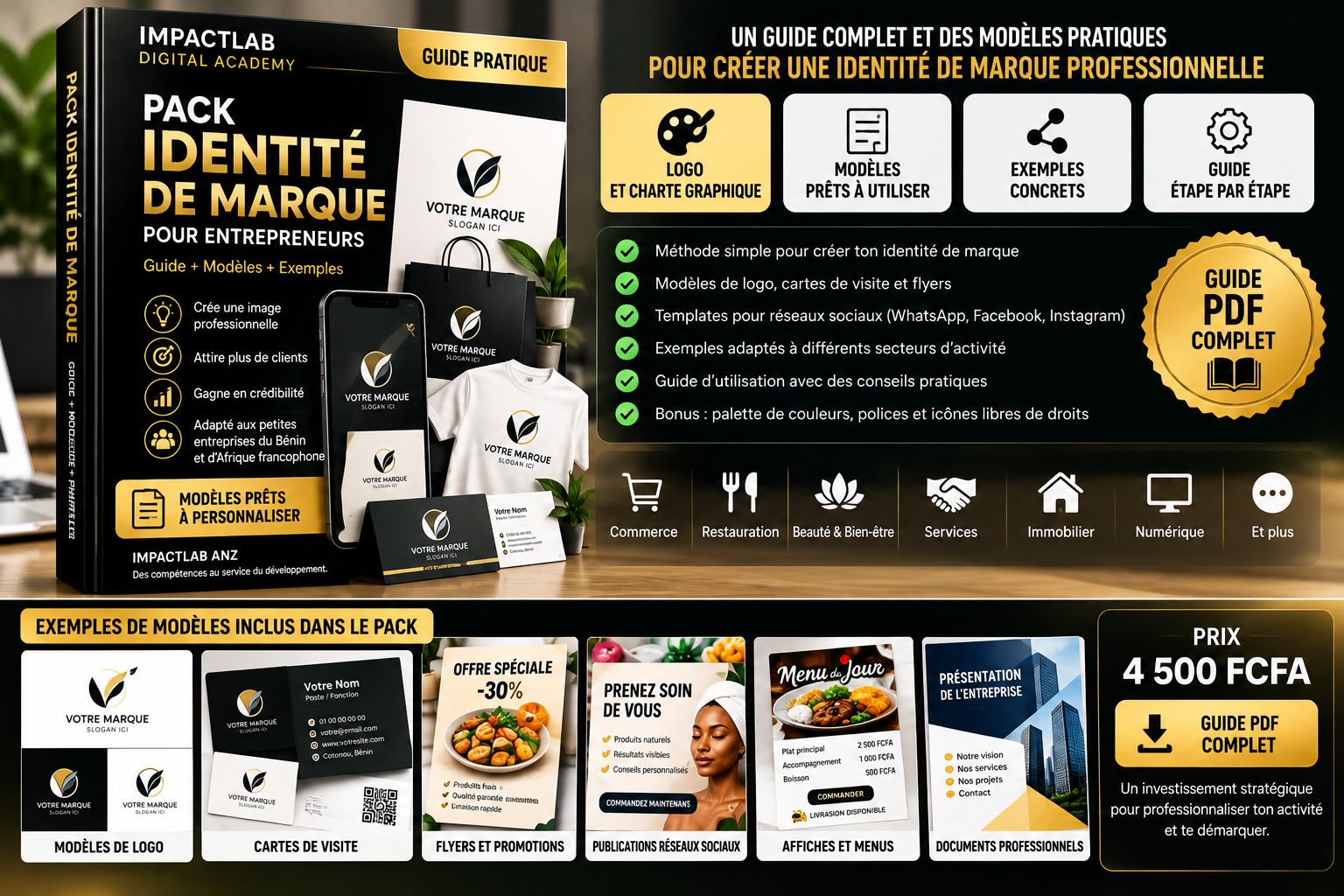 Pack Identité de Marque : guide pratique et modèles pour entrepreneurs