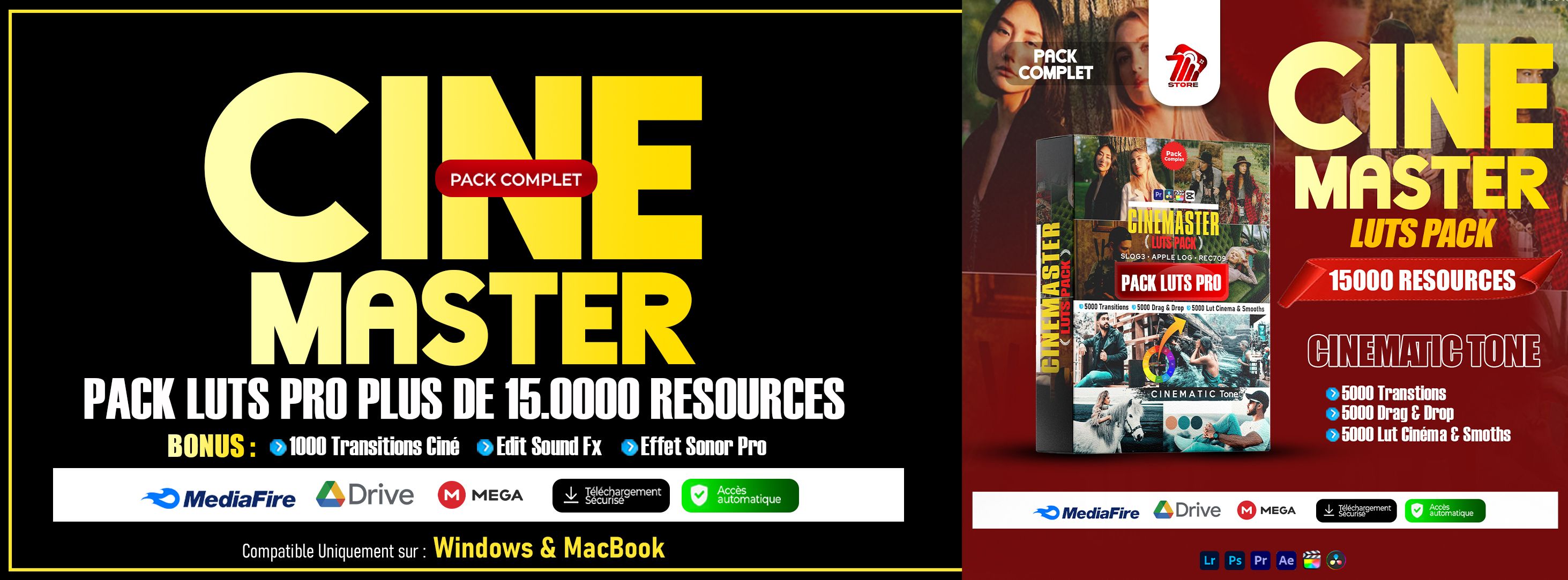 CINEMASTER PRO – Le Pack Ultime Cinématiques