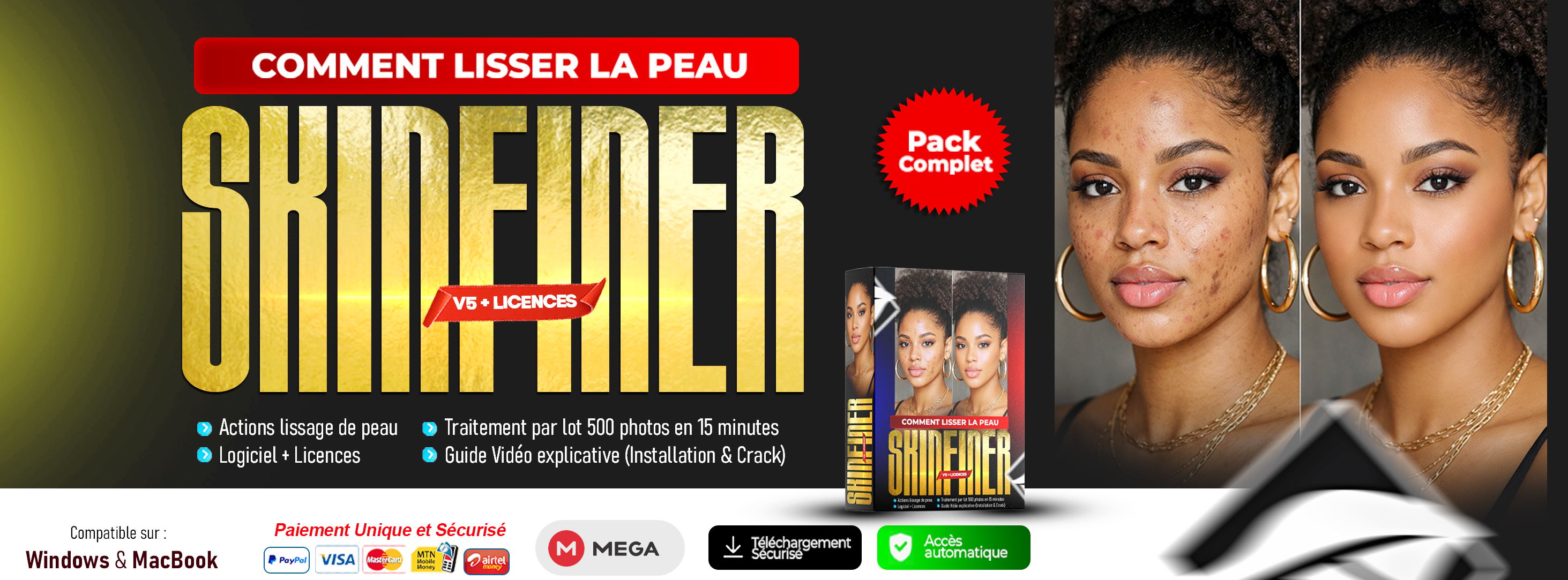 SkinFiner V5 – Le Pack Ultime Pour Booster Vos Revenus Photo (+500.000 FCFA/mois)