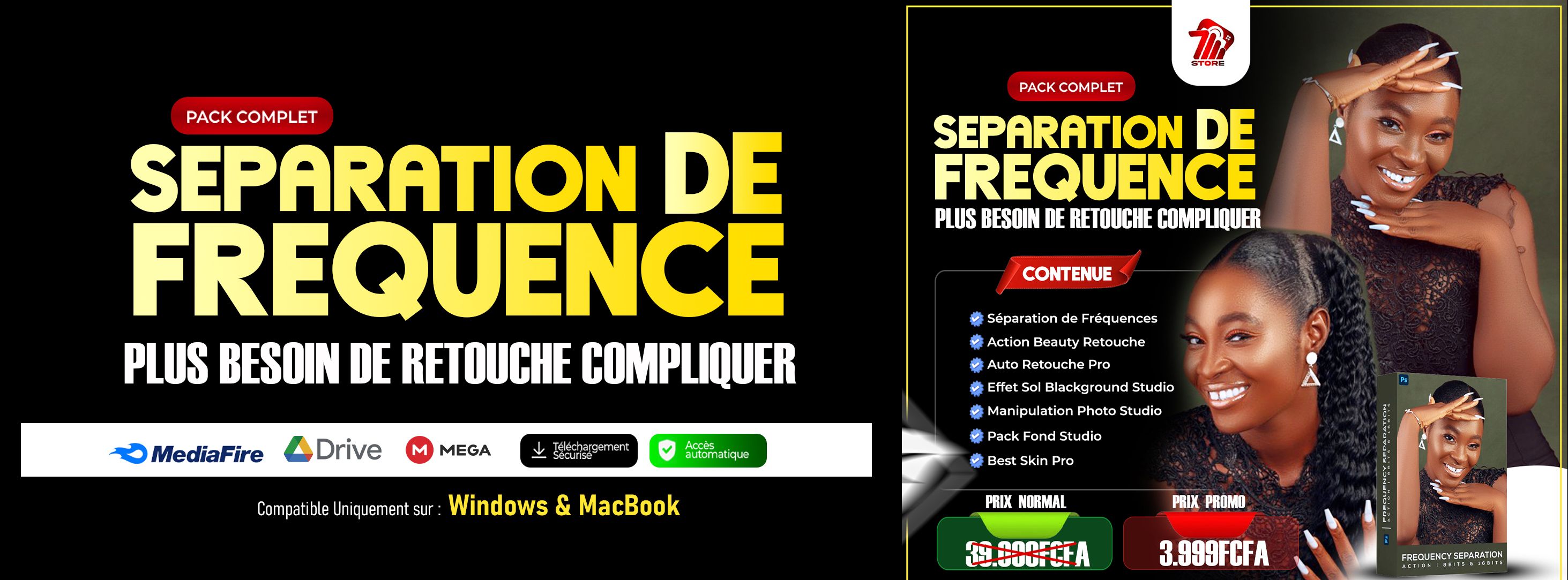 SEPARATION DE FREQUENCE Retouche Photo Pro et Génère +350.000 FCFA / mois