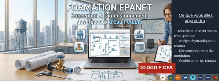 Formation EPANET – Conception et Dimensionnement des Réseaux d’Alimentation en Eau Potable