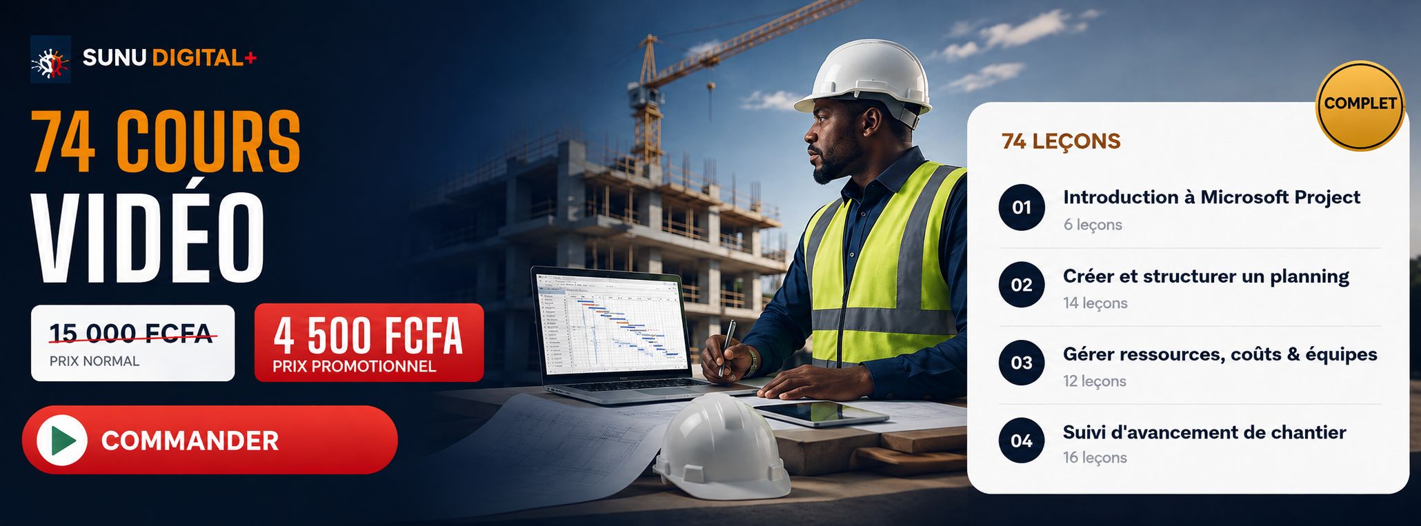 FORMATION PREMIUM MICROSOFT PROJECT – GESTION DE PROJETS BTP & MANAGEMENT