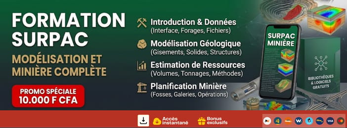 Formation SURPAC – Modélisation et Planification Minière