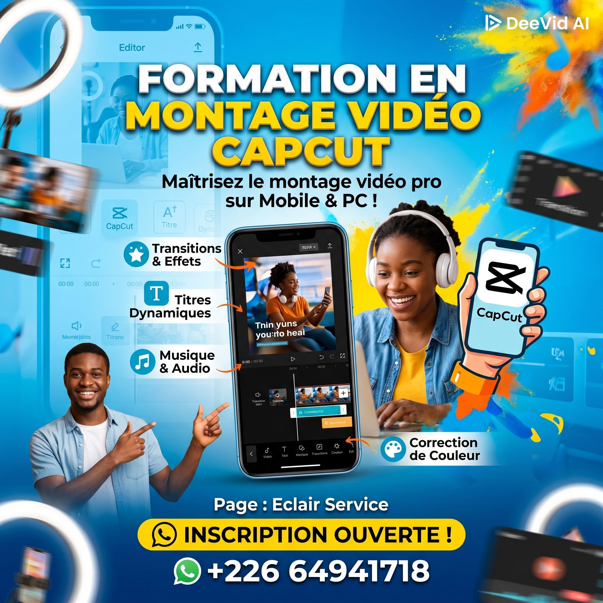Formation en montage vidéo Capcut