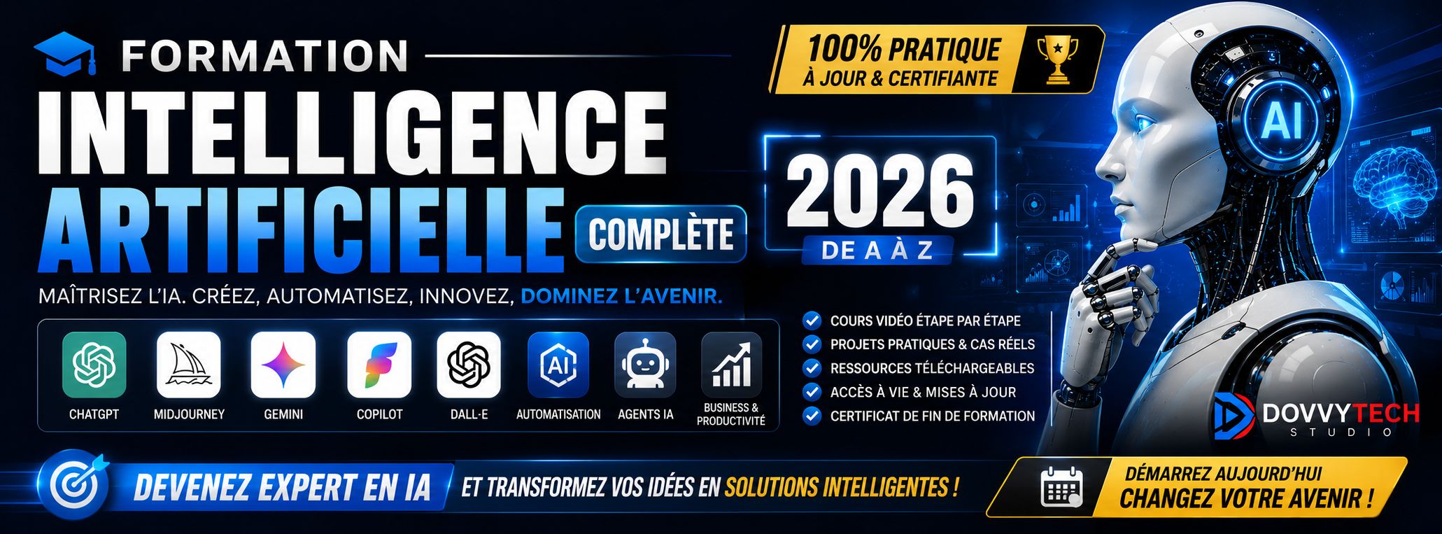 FORMATION COMPLETE EN INTELLIGENCE ARTIFICILLE 2026