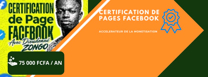 Certification de Page ou compte PRO Facebook (Pour 1 AN)