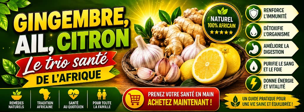 Gingembre, Ail & Citron – Le Guide Complet du Trio Santé Africain