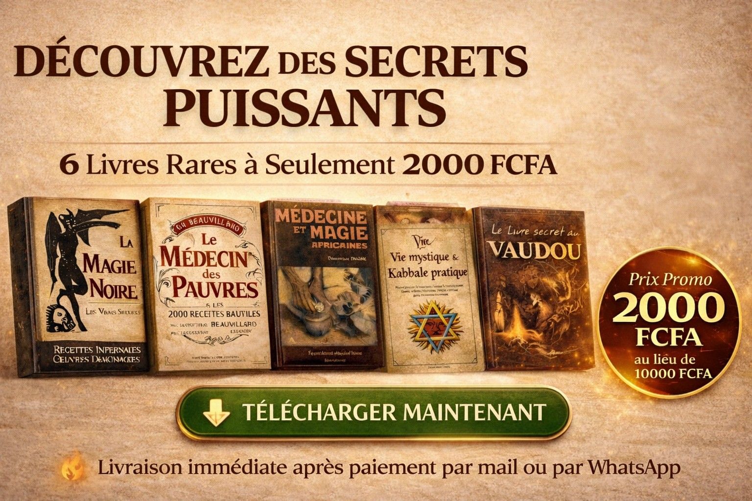 6 LIVRES SECRETS