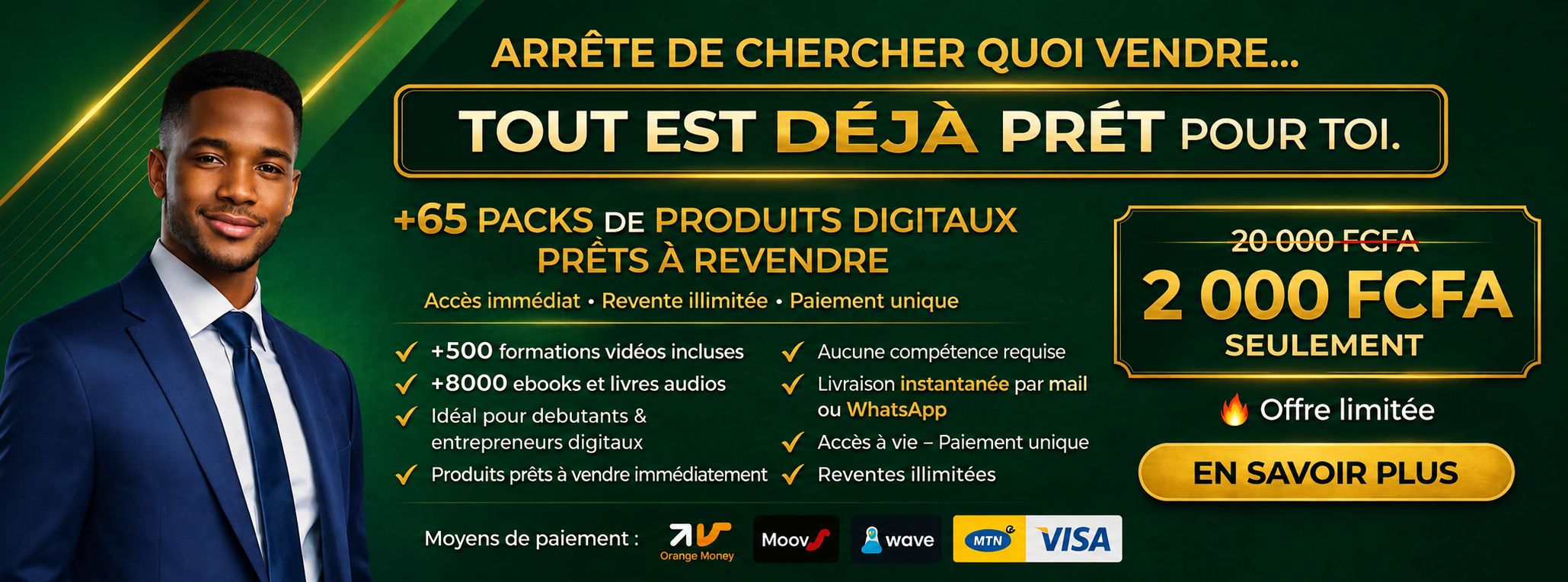 Pack +65 produits digitaux + Logiciels : Votre Kit de Croissance Commerciale