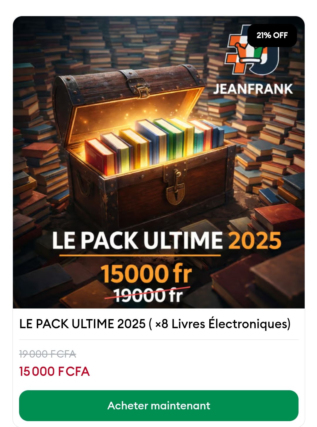 LE PACK ULTIME 2025 ( ×8 Livres Électroniques)