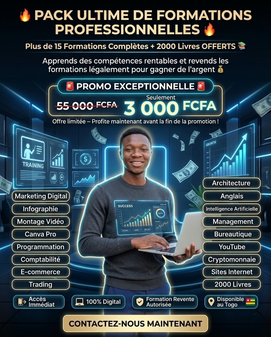 🚨🔥 PACK ULTIME DE FORMATIONS PROFESSIONNELLES 🔥🚨