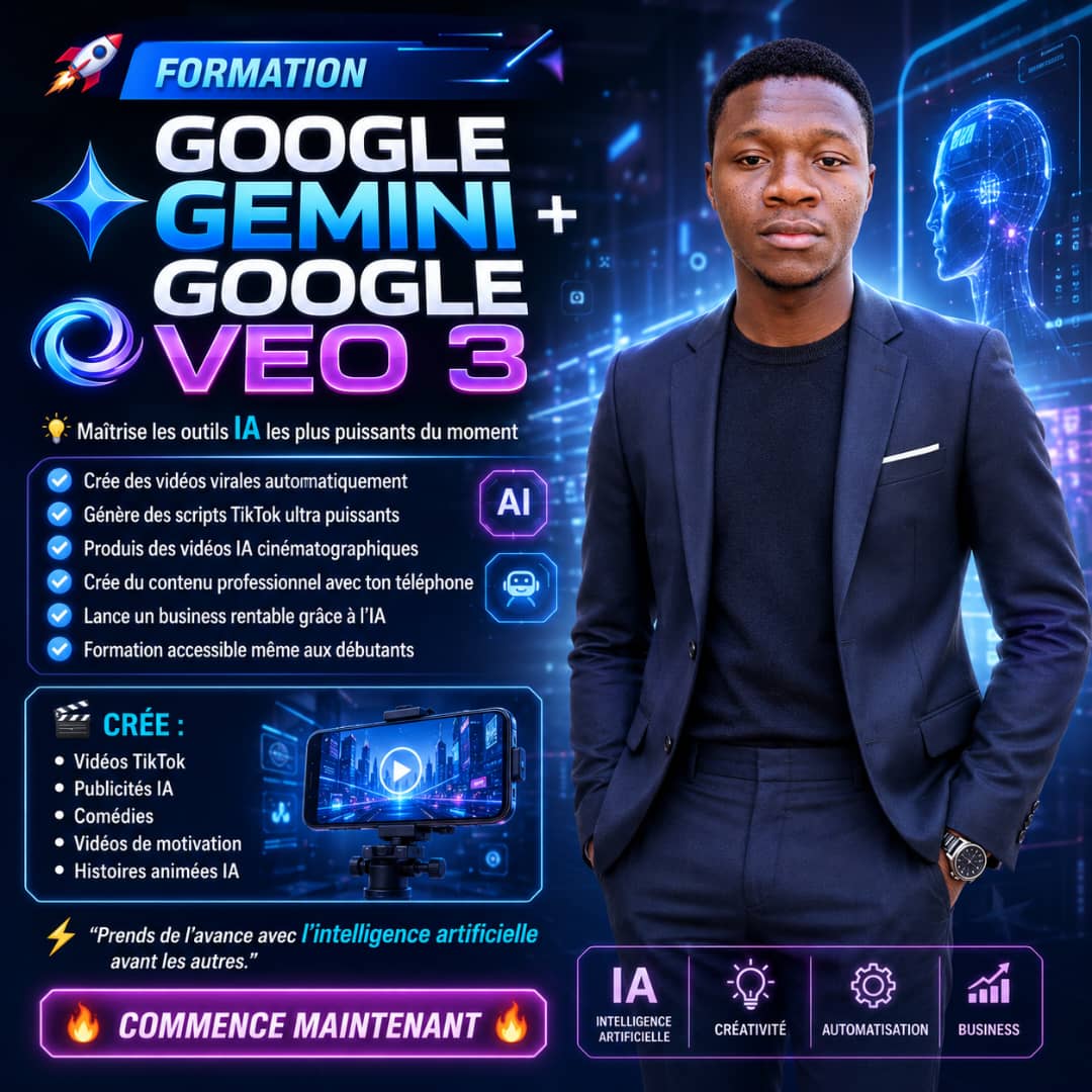 🚀 FORMATION GOOGLE GEMINI + GOOGLE VEO 3 — LE PACK IA QUI CHANGE TOUT 🚀