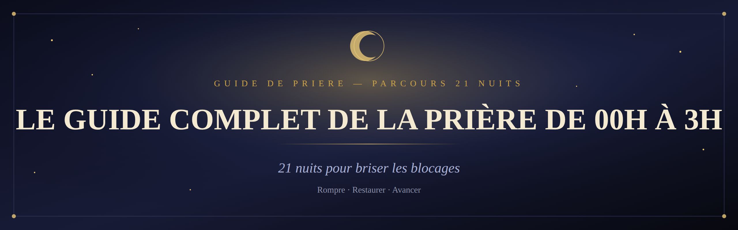 Le Guide Complet de la Prière de 00h à 3h — 21 Nuits pour Briser les Blocages