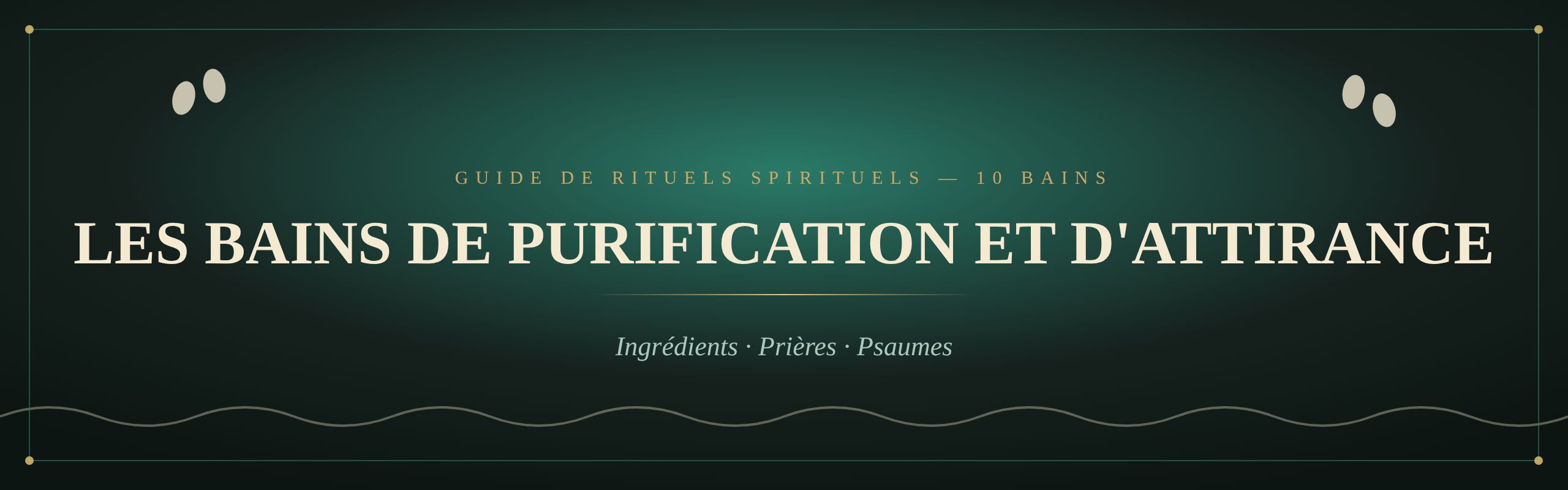 Les Bains de Purification et d'Attirance — 10 Rituels Complets