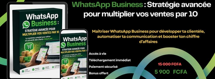 WhatsApp Business:  stratégie avancée pour multiplier vos ventes par 10