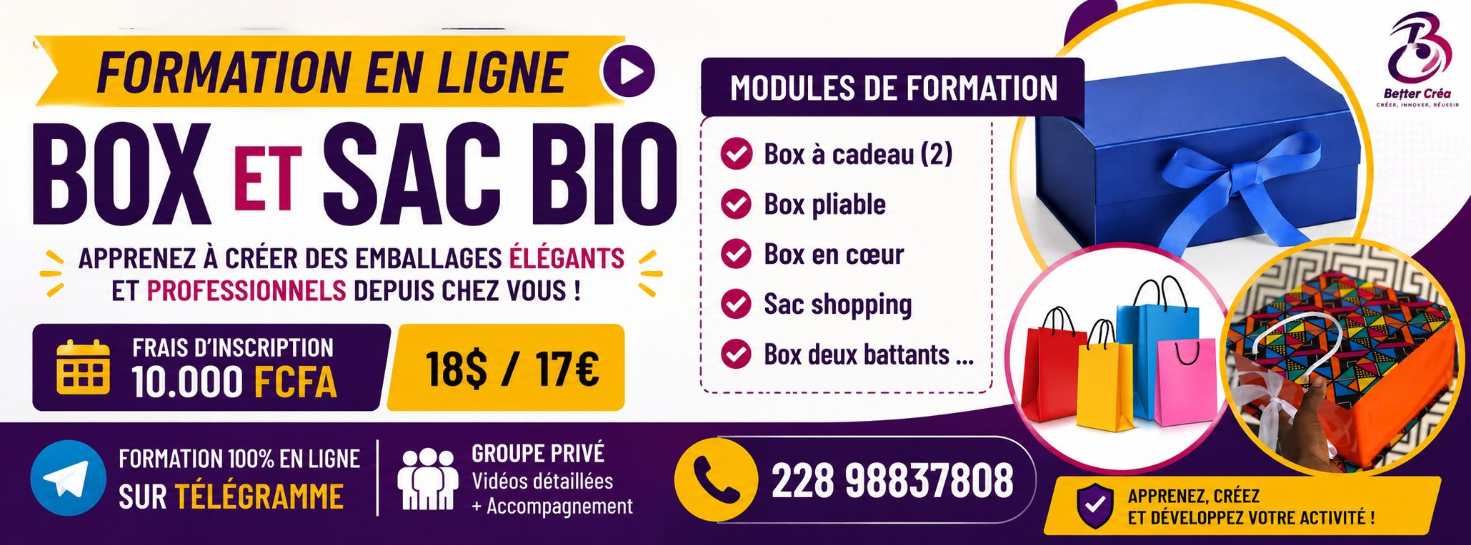 Formation en emballage packaging