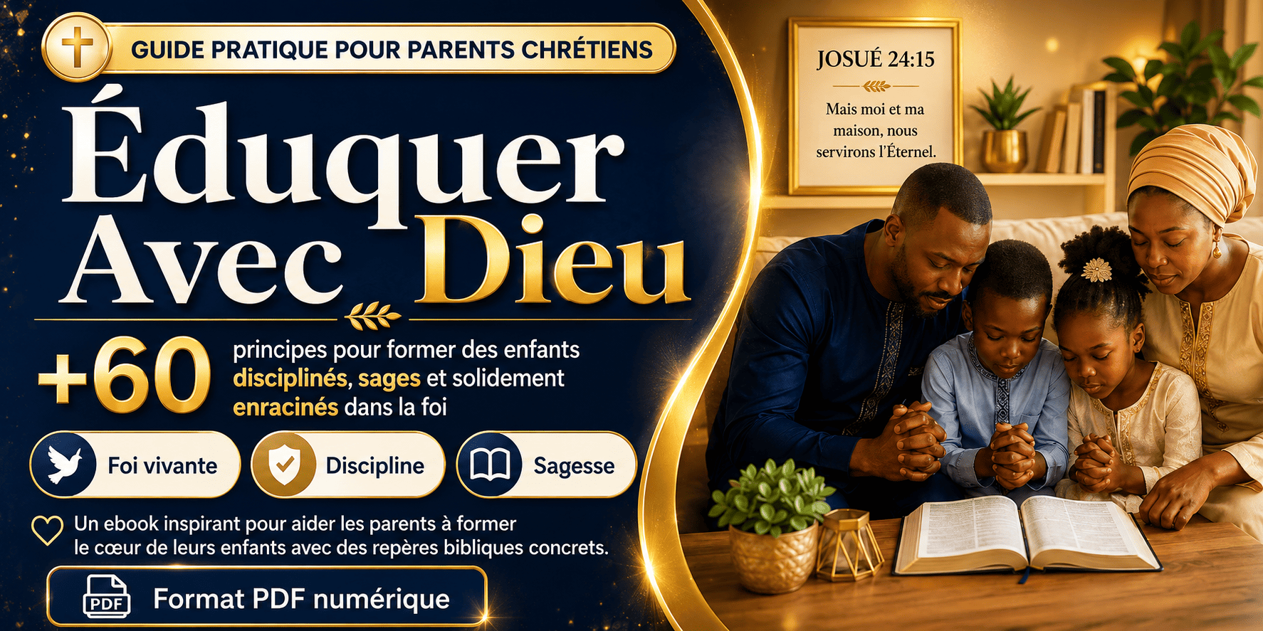 Éduquer Tes Enfants Avec Dieu : +60 principes pour former des enfants enracinés dans la foi