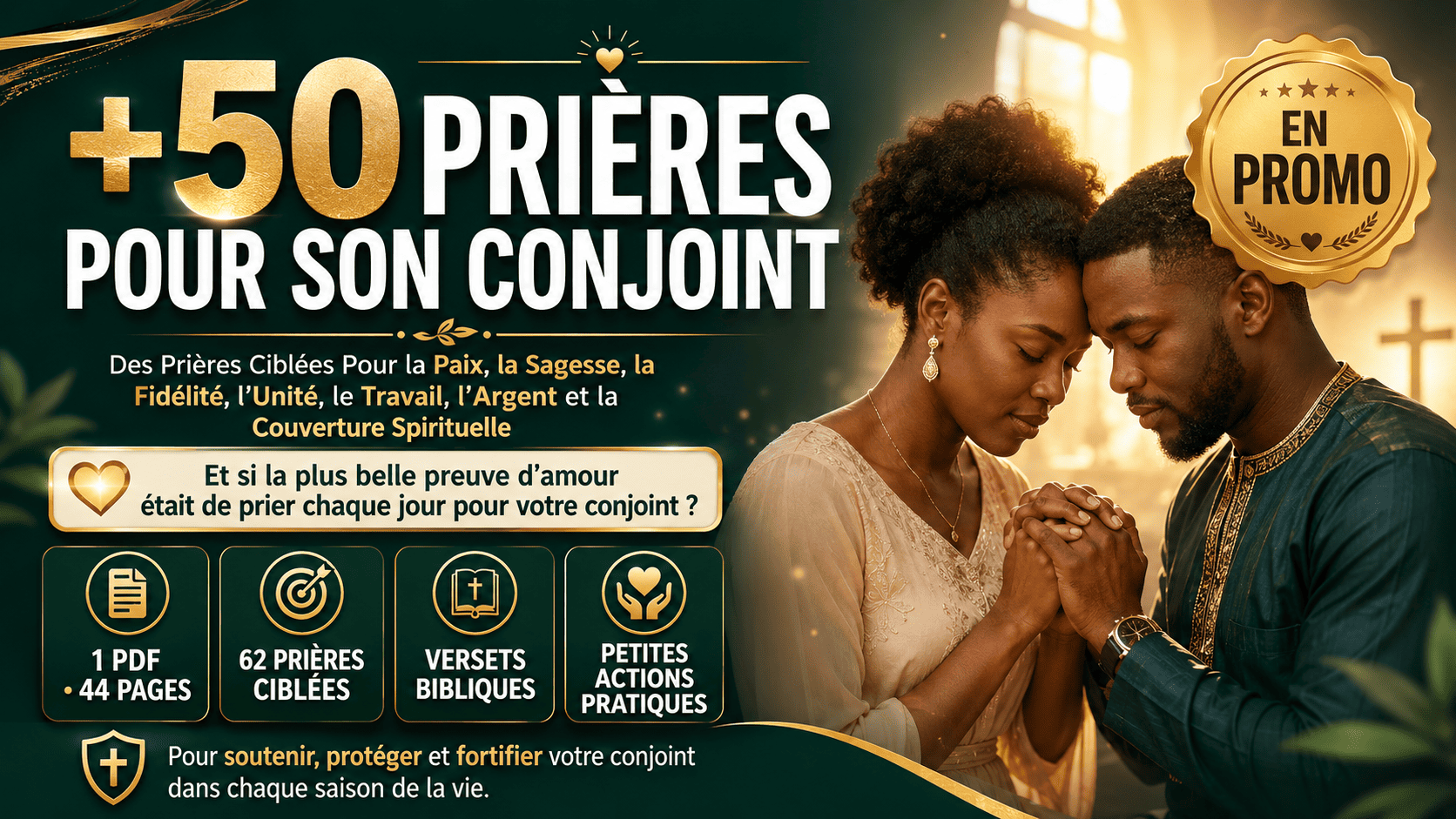 +50 Prières Clés Pour Ta Femme ou Ton Mari: Paix, Fidélité, Travail, Argent, Protection Spirituelle