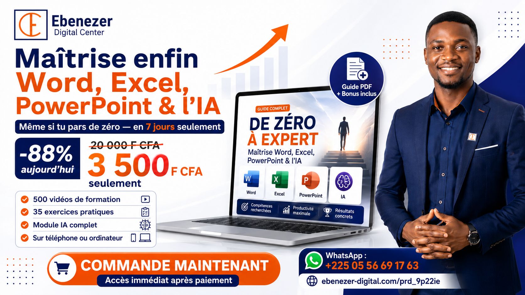 De Zéro à Expert : Maîtrise Word, Excel, PowerPoint & l'IA