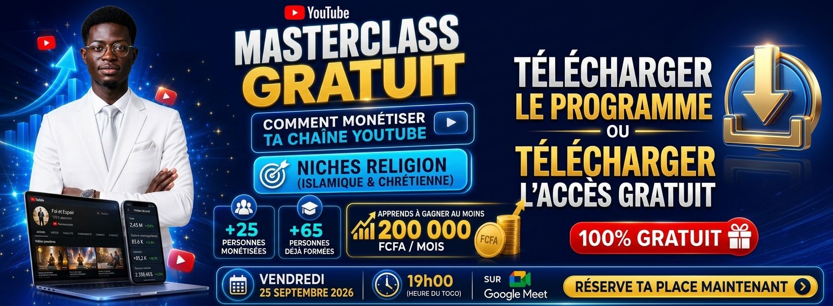 🎬 MASTERCLASS YOUTUBE — DE L’APPRENTISSAGE À L’ACTION