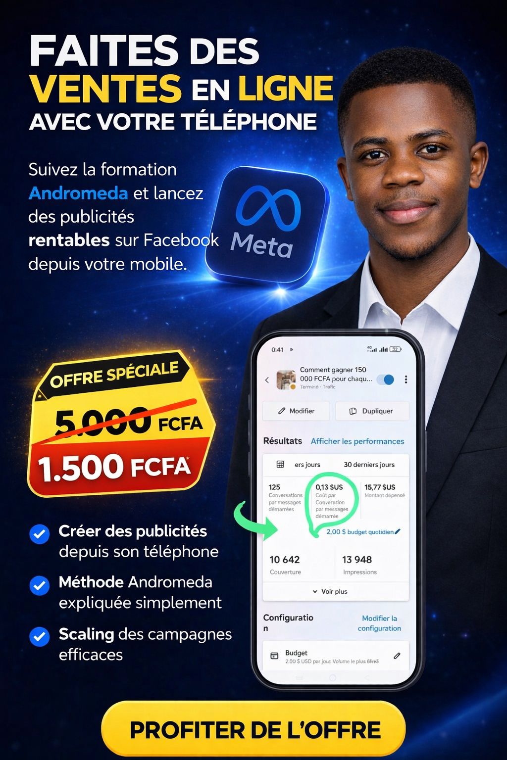 ANDROMEDA DECODED : LE GUIDE SECRET POUR EXPLOSER VOS VENTES FACEBOOK DEPUIS VOTRE TÉLÉPHONE EN 2026