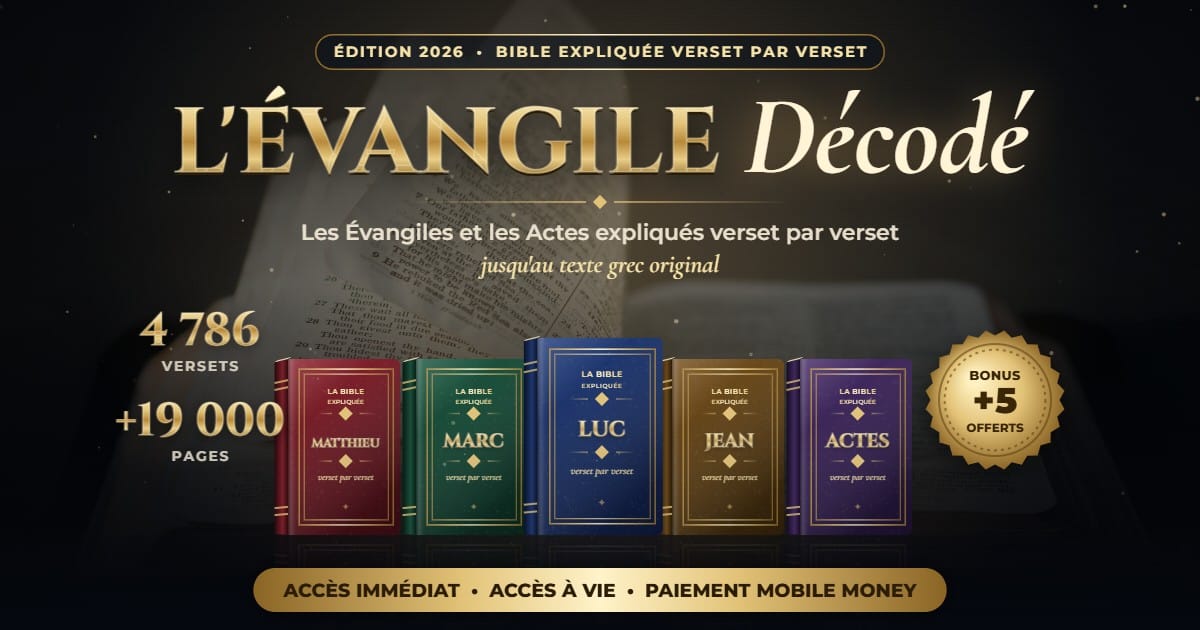 L'Évangile Décodé — Les Évangiles et les Actes expliqués verset par verset
