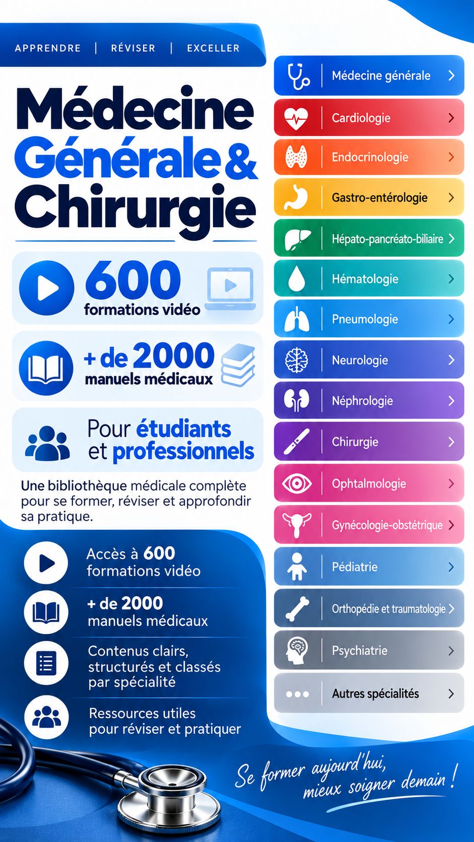 2600 FORMATIONS VIDEOS ET MANUELS MEDECINE GENERALE & CHIRUGIE
