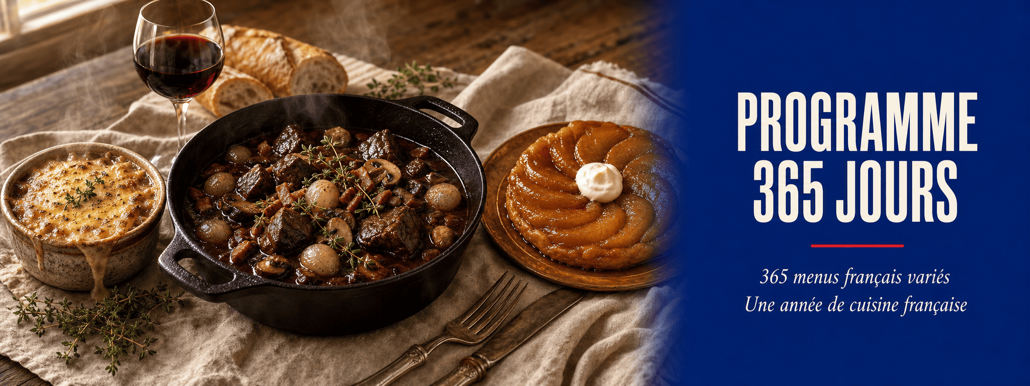 PROGRAMME 365 JOURS — 365 MENUS FRANÇAIS VARIÉS