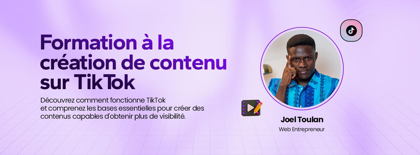 Formation à la création de contenu sur TikTok.