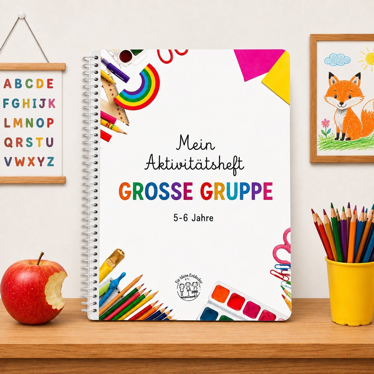 📚 Mein Aktivitätsheft für die letzte Vorschulklasse – 5–6 Jahre (DE)