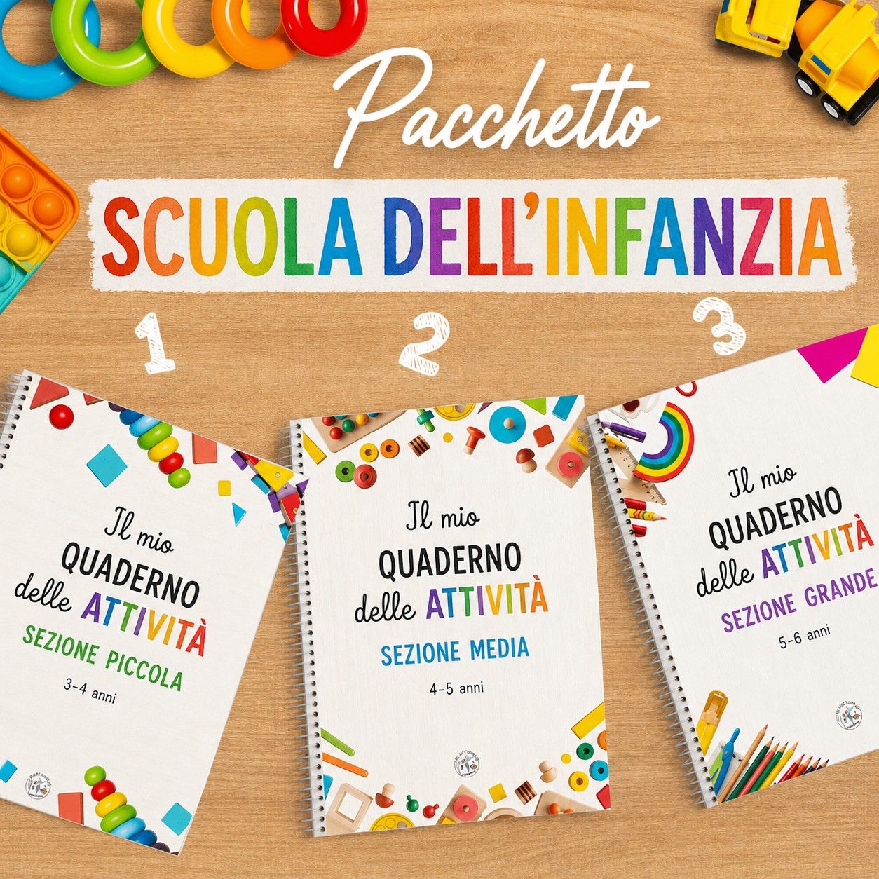 🫧SPECIALE SCUOLA DELL'INFANZIA: Collezione completa 4 libretti + 1 omaggio 🫧(IT)