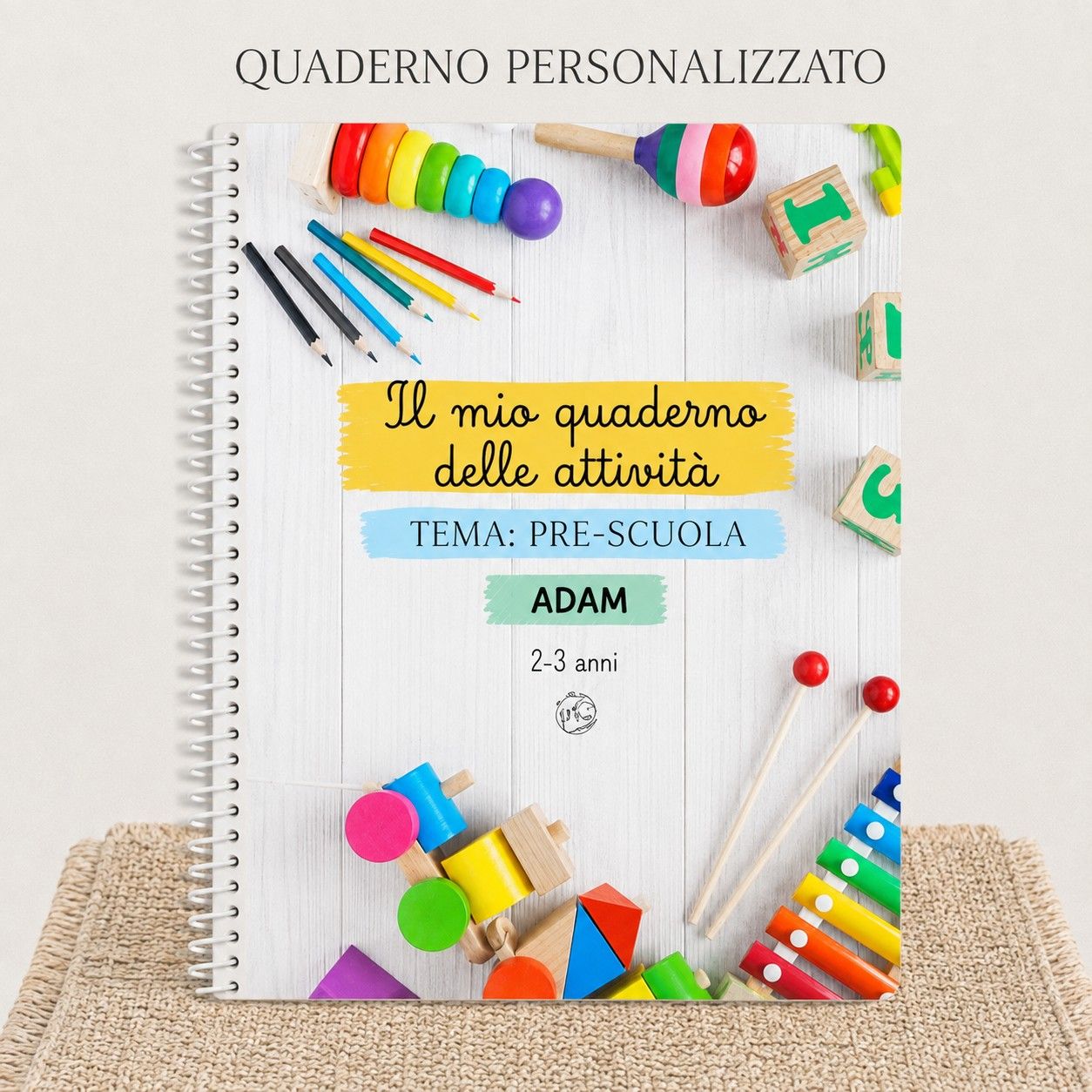 🎒 Il mio quaderno delle attività pre-scolastiche — 2-3 anni (IT)