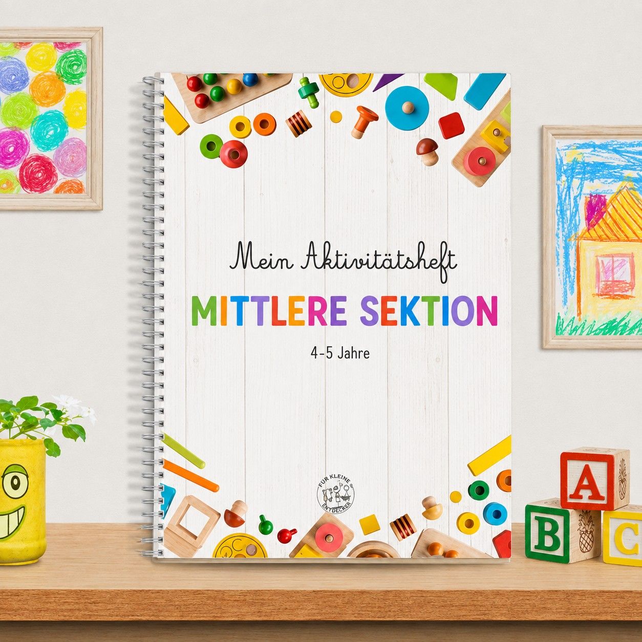 📚 Mein Aktivitätsheft für die mittlere Gruppe – 4–5 Jahre (DE)