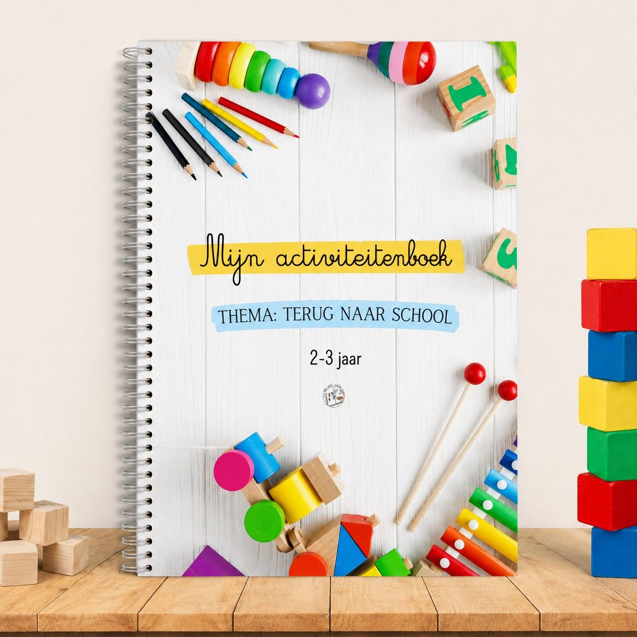 🎒 Mijn activiteitenboekje voor het begin van het schooljaar — 2-3 jaar (NLD)